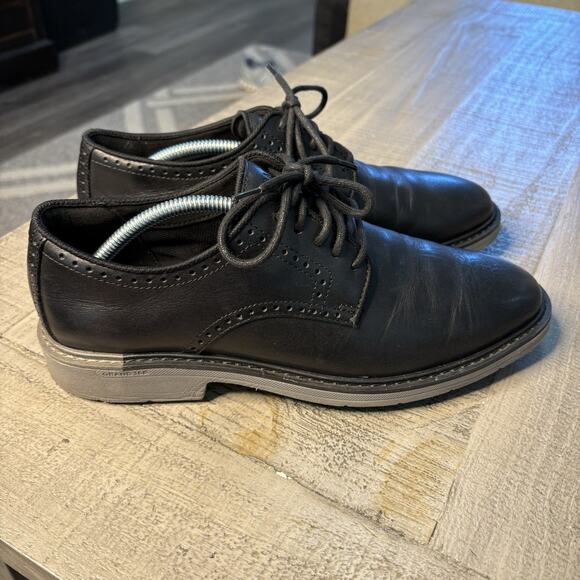 Cole Haan Oxford Shoe Size 8M Go To Grand 360 Black Leather Plain Toe - Picture 4 of 9